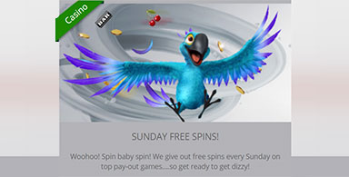 Sunday promotion at a casino