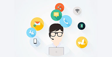 Mobile users can easily access customer support services.