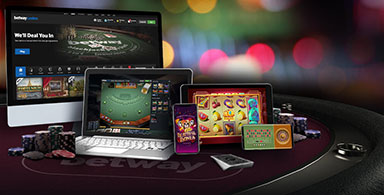 Different devices to play with at an online casino.