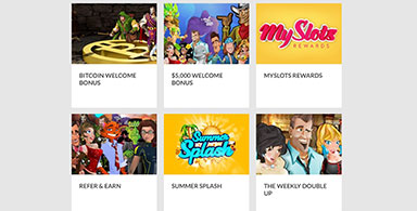 Different casino games.