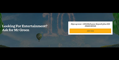 Sign up bonus at a casino.