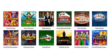A number of available casino games titles