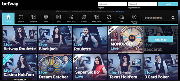 Live Games Betway Live Games Betway