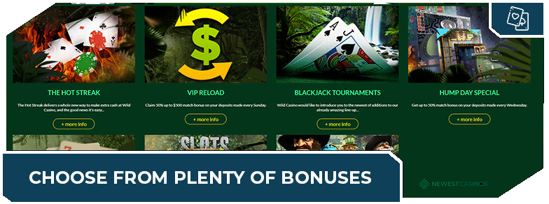 online blackjack casino bonuses